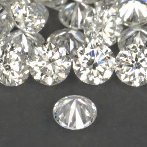0,02 ctw natürlicher weißer Diamant, Rundschliff, VS-SI