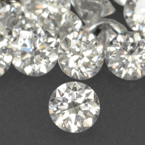 0,02 ctw natürlicher weißer Diamant, Rundschliff, VS-SI