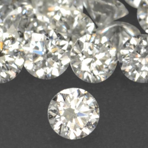 0,02 ctw natürlicher weißer Diamant, Rundschliff, VS-SI