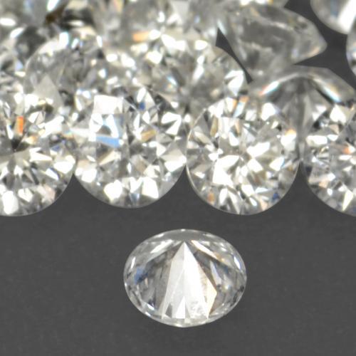 0,02 ctw natürlicher weißer Diamant, Rundschliff, VS-SI
