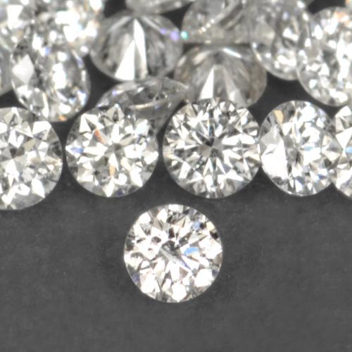 0,03 ct natürliche weißer Diamant-Edelsteine, Rundschliff, VS-SI