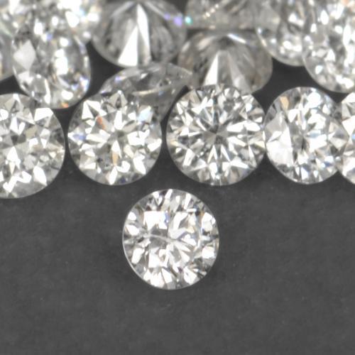 0,03 ct natürliche weißer Diamant-Edelsteine, Rundschliff, VS-SI