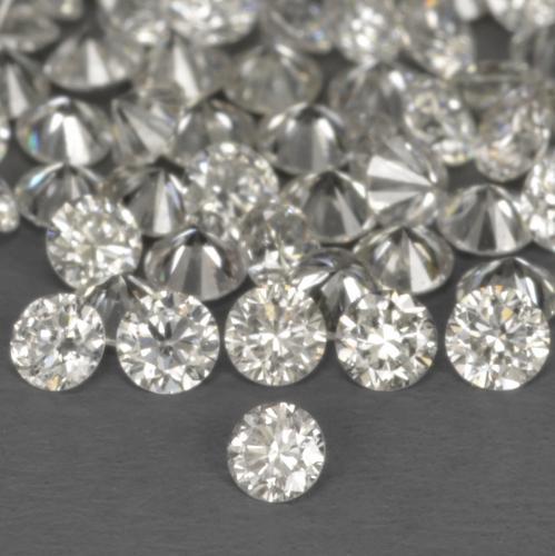 0,06 ct natürliche weißer Diamant-Edelsteine, Rundschliff, VS-SI
