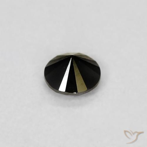 9,17 ctw natürlicher Schwarz Diamant, Runden, Lichtundurchlässig