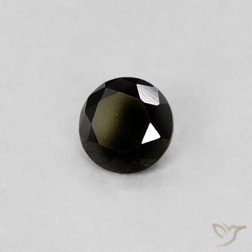 9,17 ctw natürlicher Schwarz Diamant, Runden, Lichtundurchlässig