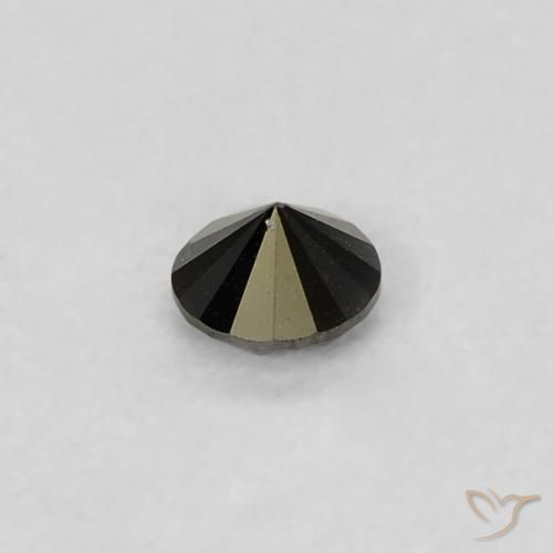 9,17 ctw natürlicher Schwarz Diamant, Runden, Lichtundurchlässig