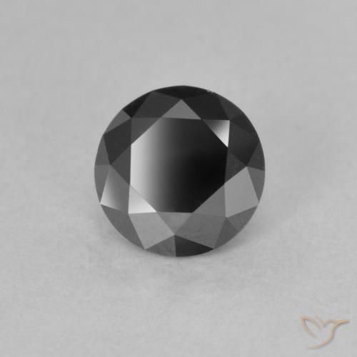 9,17 ctw natürlicher Schwarz Diamant, Runden, Lichtundurchlässig