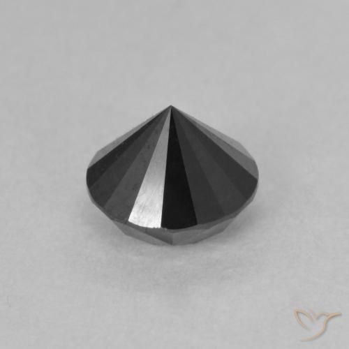 9,17 ctw natürlicher Schwarz Diamant, Runden, Lichtundurchlässig