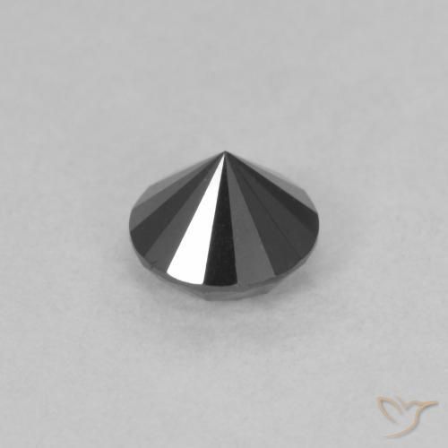 9,17 ctw natürlicher Schwarz Diamant, Runden, Lichtundurchlässig