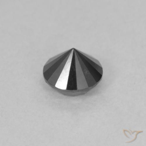 9,17 ctw natürlicher Schwarz Diamant, Runden, Lichtundurchlässig