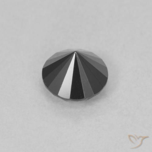 9,17 ctw natürlicher Schwarz Diamant, Runden, Lichtundurchlässig