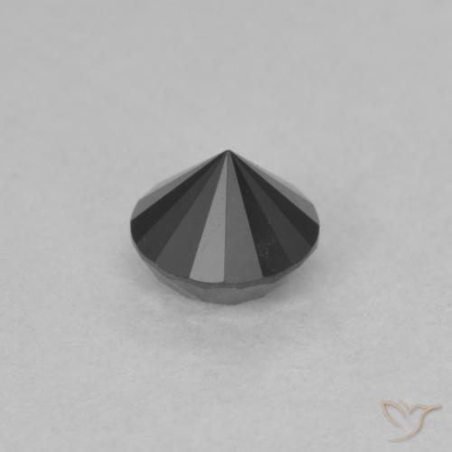 9,17 ctw natürlicher Schwarz Diamant, Runden, Lichtundurchlässig