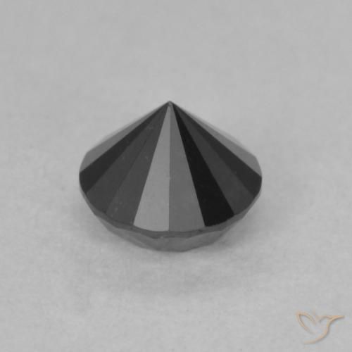 9,17 ctw natürlicher Schwarz Diamant, Runden, Lichtundurchlässig