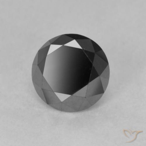 9,17 ctw natürlicher Schwarz Diamant, Runden, Lichtundurchlässig