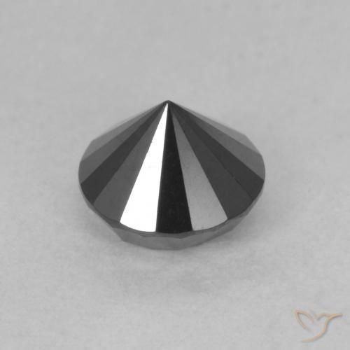 9,17 ctw natürlicher Schwarz Diamant, Runden, Lichtundurchlässig