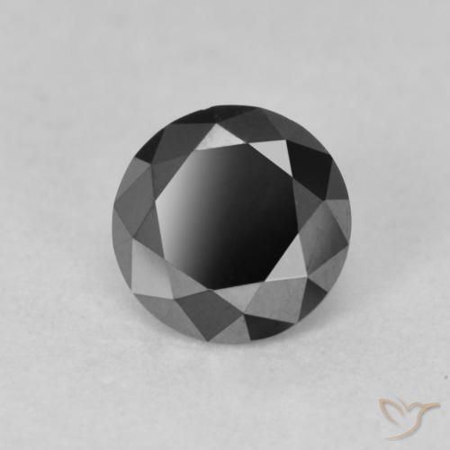 9,17 ctw natürlicher Schwarz Diamant, Runden, Lichtundurchlässig