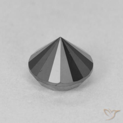 9,17 ctw natürlicher Schwarz Diamant, Runden, Lichtundurchlässig