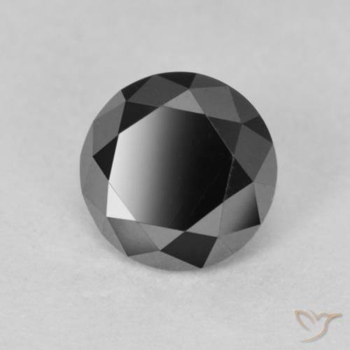 9,17 ctw natürlicher Schwarz Diamant, Runden, Lichtundurchlässig