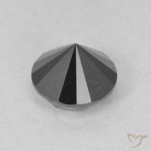 9,17 ctw natürlicher Schwarz Diamant, Runden, Lichtundurchlässig