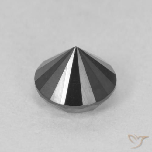 9,17 ctw natürlicher Schwarz Diamant, Runden, Lichtundurchlässig