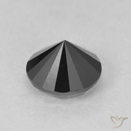 9,17 ctw natürlicher Schwarz Diamant, Runden, Lichtundurchlässig