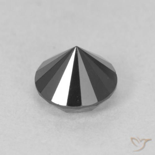 9,17 ctw natürlicher Schwarz Diamant, Runden, Lichtundurchlässig