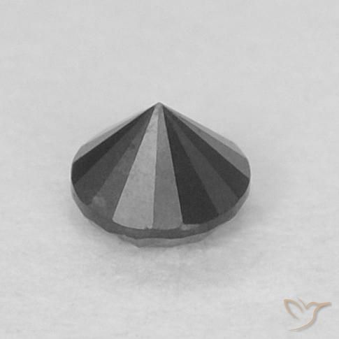 9,17 ctw natürlicher Schwarz Diamant, Runden, Lichtundurchlässig