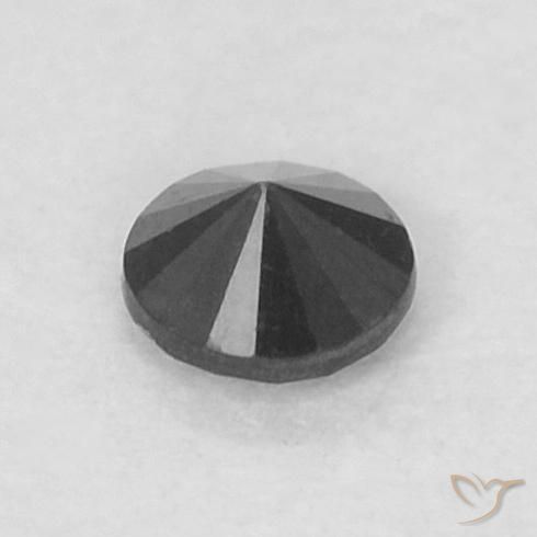 9,17 ctw natürlicher Schwarz Diamant, Runden, Lichtundurchlässig