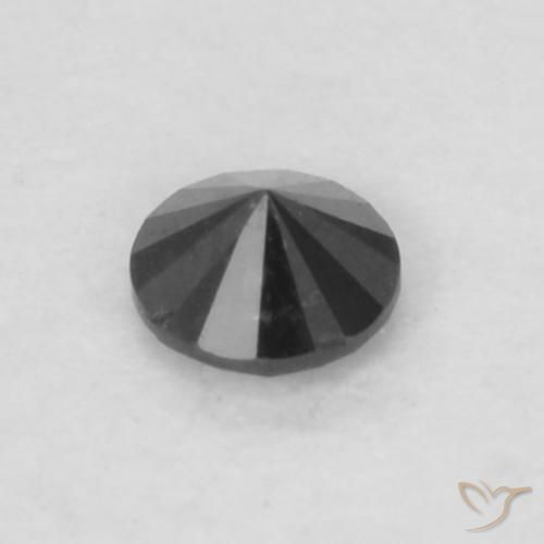 9,17 ctw natürlicher Schwarz Diamant, Runden, Lichtundurchlässig