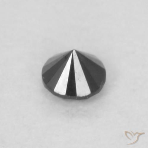 9,17 ctw natürlicher Schwarz Diamant, Runden, Lichtundurchlässig