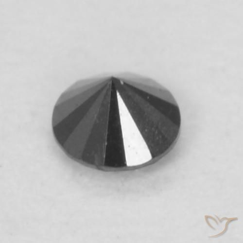 9,17 ctw natürlicher Schwarz Diamant, Runden, Lichtundurchlässig