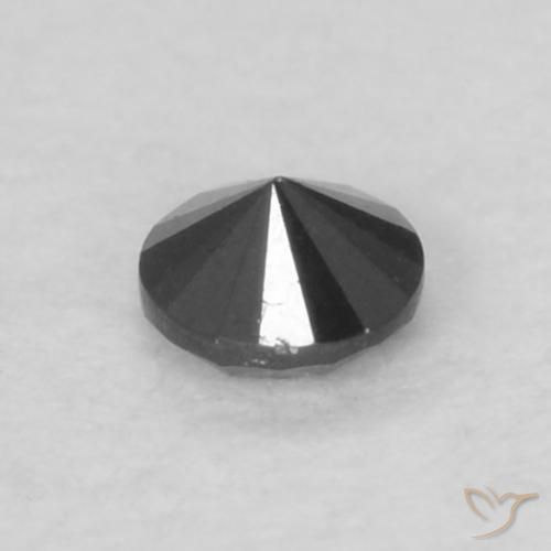 9,17 ctw natürlicher Schwarz Diamant, Runden, Lichtundurchlässig