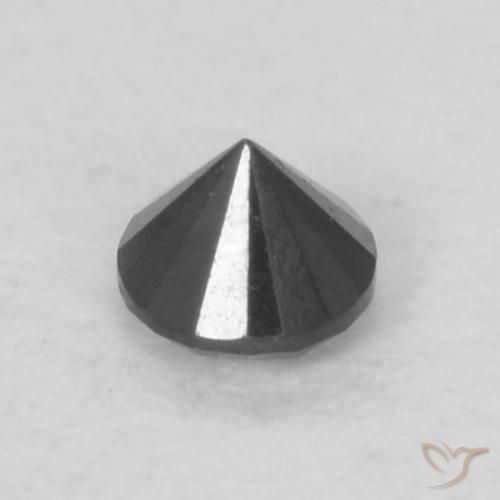 9,17 ctw natürlicher Schwarz Diamant, Runden, Lichtundurchlässig