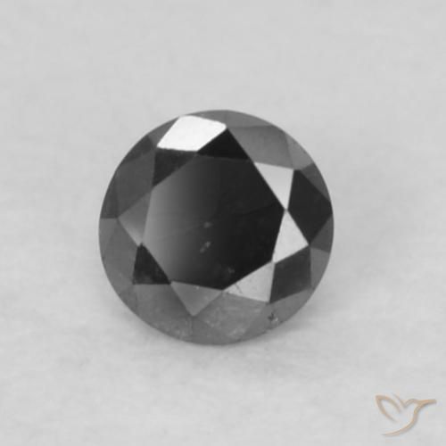 9,17 ctw natürlicher Schwarz Diamant, Runden, Lichtundurchlässig