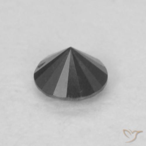 9,17 ctw natürlicher Schwarz Diamant, Runden, Lichtundurchlässig