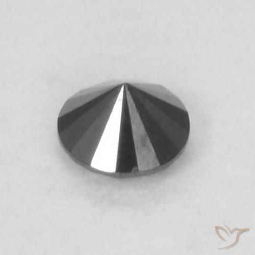 9,17 ctw natürlicher Schwarz Diamant, Runden, Lichtundurchlässig