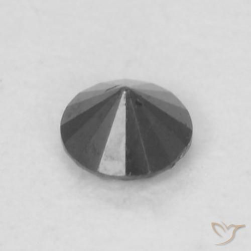 9,17 ctw natürlicher Schwarz Diamant, Runden, Lichtundurchlässig