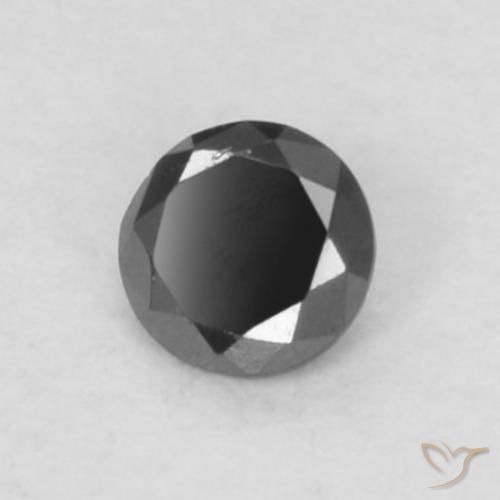 9,17 ctw natürlicher Schwarz Diamant, Runden, Lichtundurchlässig