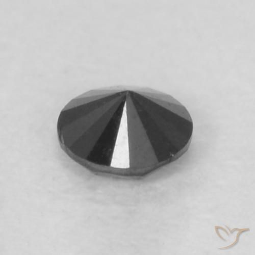 9,17 ctw natürlicher Schwarz Diamant, Runden, Lichtundurchlässig