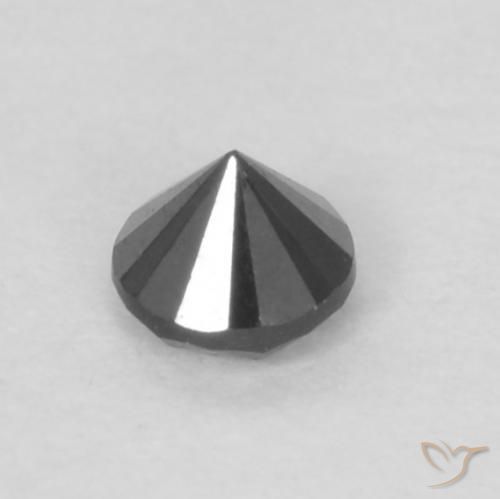 9,17 ctw natürlicher Schwarz Diamant, Runden, Lichtundurchlässig