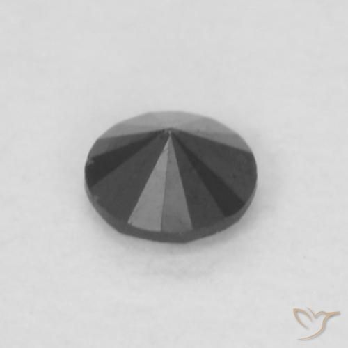 9,17 ctw natürlicher Schwarz Diamant, Runden, Lichtundurchlässig