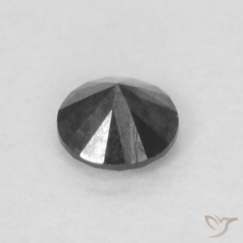 9,17 ctw natürlicher Schwarz Diamant, Runden, Lichtundurchlässig