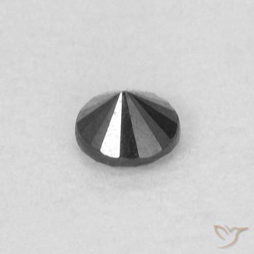 9,17 ctw natürlicher Schwarz Diamant, Runden, Lichtundurchlässig