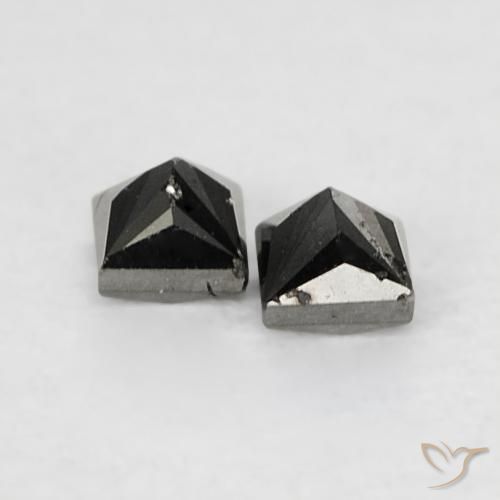 0.13 ct natürliche Schwarz Diamant-Edelsteine, Quadrat, Lichtundurchlässig