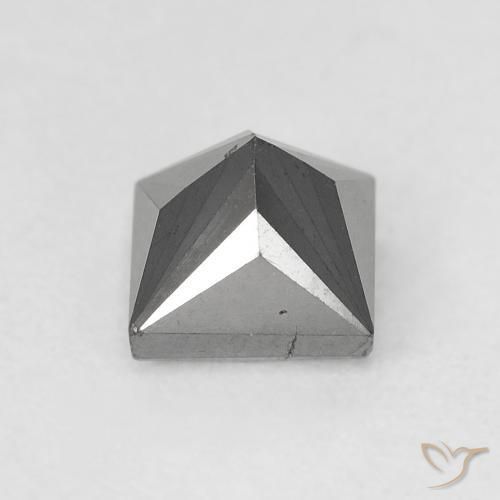 9,17 ctw natürlicher Schwarz Diamant, Quadrat, Lichtundurchlässig