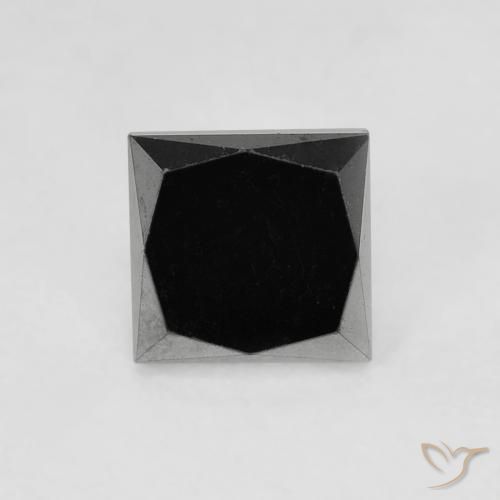 0.69ct Natürlicher Schwarz Diamant, Quadrat, Lichtundurchlässig