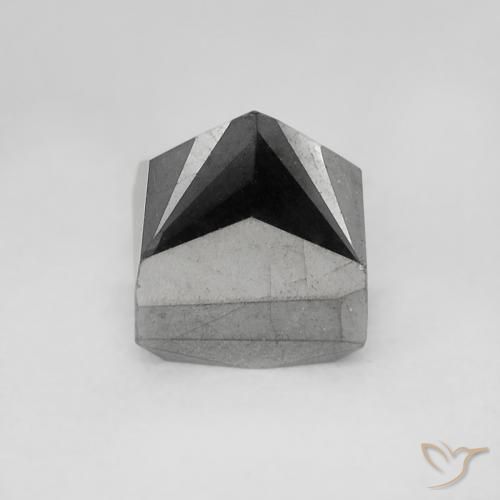 9,17 ctw natürlicher Schwarz Diamant, Quadrat, Lichtundurchlässig