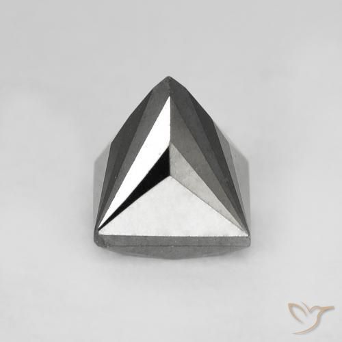9,17 ctw natürlicher Schwarz Diamant, Quadrat, Lichtundurchlässig