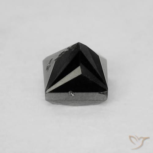 9,17 ctw natürlicher Schwarz Diamant, Quadrat, Lichtundurchlässig