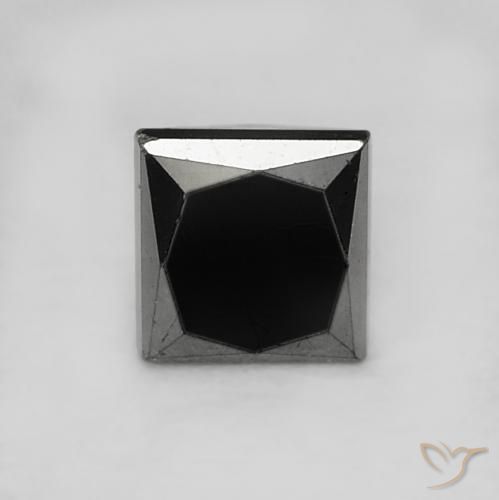 0.32ct Natürlicher Schwarz Diamant, Quadrat, Lichtundurchlässig